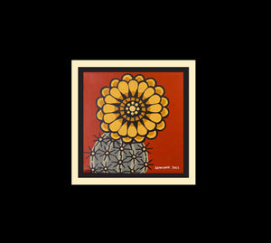 Cactus flower 104 - Original  6"x6"