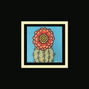 Cactus flower 62 - Original  6"x6"