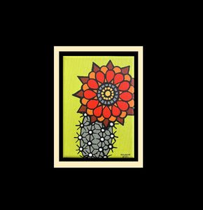 Cactus flower 73 - Originl  5"x7"